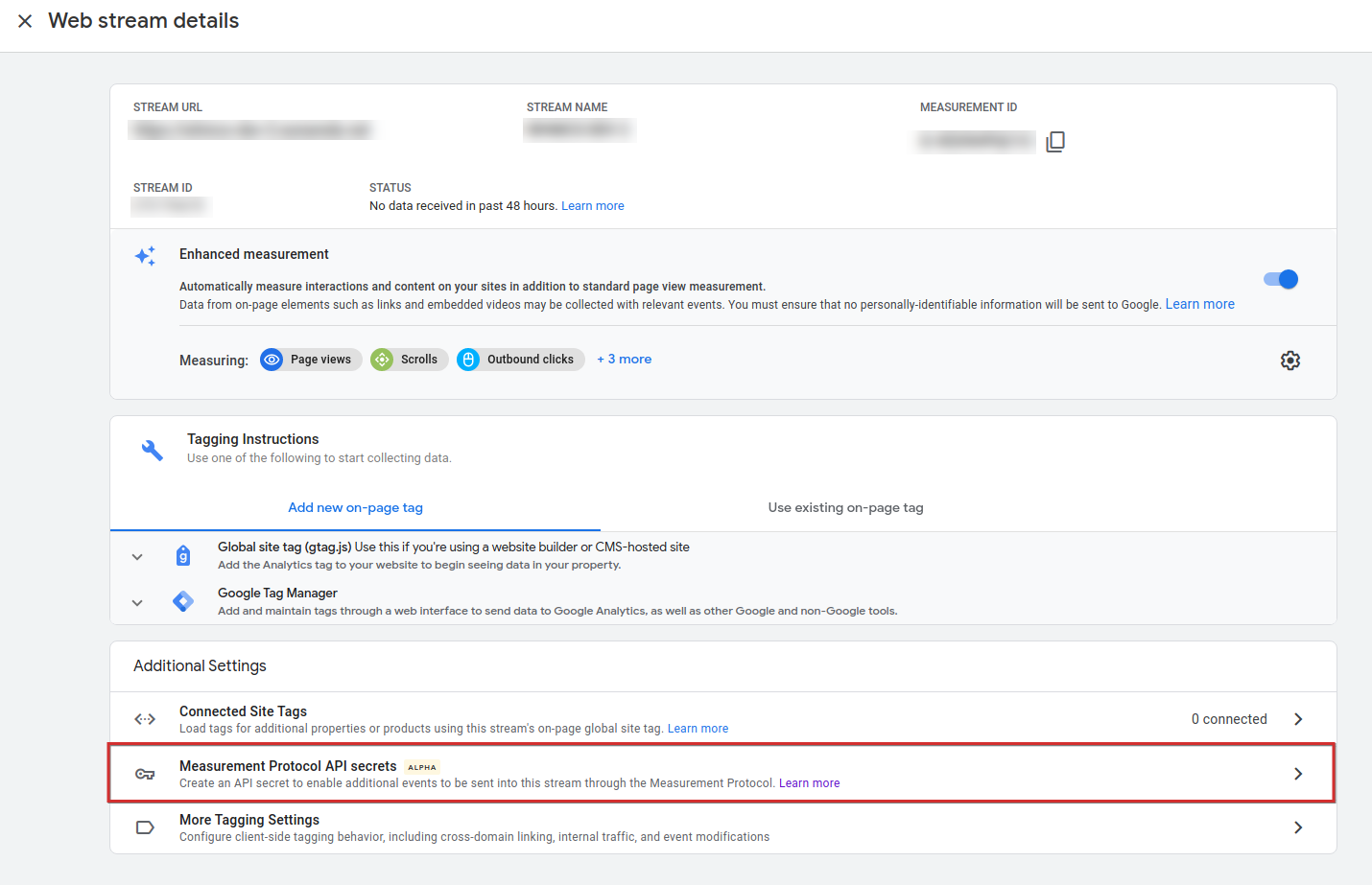 whmcs-google-analytics-ga4-create-api-secret